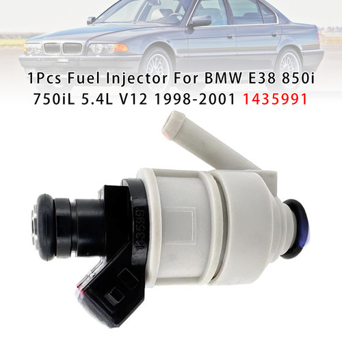 1998-2001 BMW E38 850i 750iL 5.4L V12 1Pcs Fuel Injector 1435991 Generic