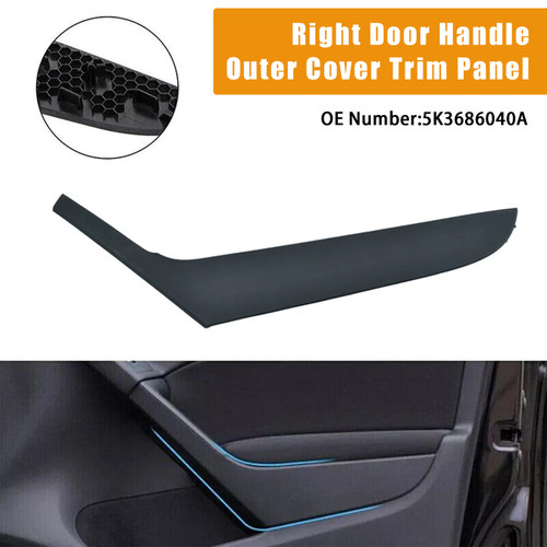 2009-2013 VW Golf 6 Coupe Right Door Handle Outer Cover Trim Panel 5K3686040A Generic