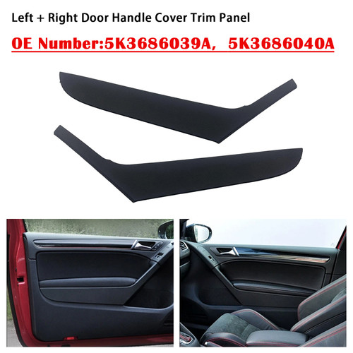 2009-2013 VW Golf 6 Coupe Left+Right Door Handle Cover Trim Panel 5K3686039A 5K3686040A Generic