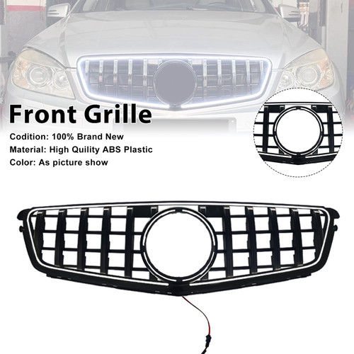 2008-2014 Mercedes-Benz W204 C-Class GT-Style Front Bumper Grille Generic