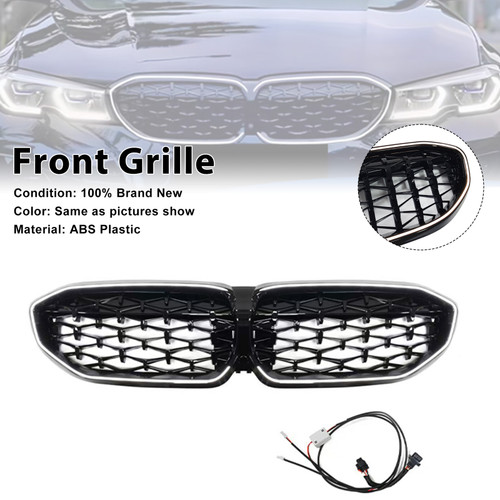2019-2022 BMW 3 Series G20 G28 Diamond Kidney Grille 51138072085 Generic
