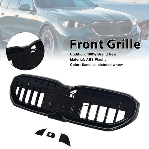 2024-2026 BMW 5 Series I5 G60 G61 G68 M60-Style Front Bumper Grille Black Generic