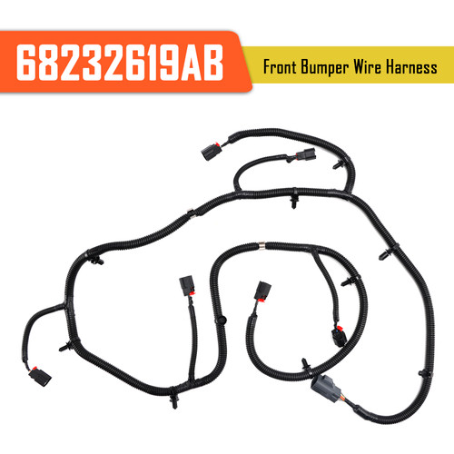 2014-2024 Ram 1500 Front Bumper Wire Harness with Park Sensors Generic