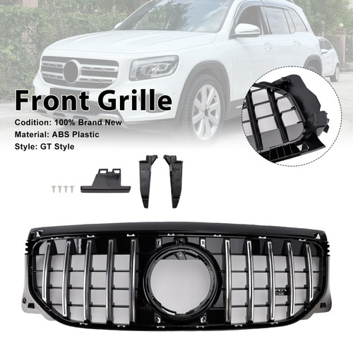 2024+ Mercedes Benz GLB-Class X247 GLB200 GLB250 Chrome+Black Front Bumper Grille Generic