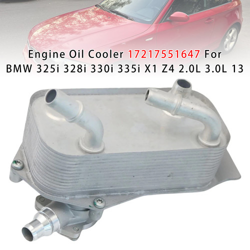 2006-2015 BMW 325i 328i 330i 335i X1 Z4 2.0L 3.0L 13 Engine Oil Cooler 17217551647 Generic