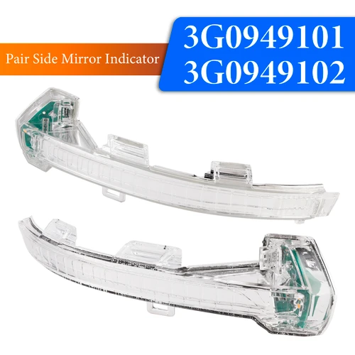 2018-2019 VW Passat Alltrack B8 3G5 2X Wing Door Mirror LED Indicator Light Lamps 3G0949101 Generic