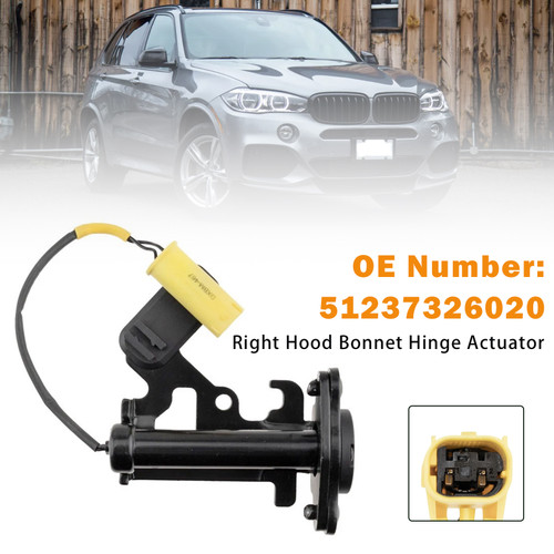 2014-2019 BMW X5 F15 X6 F16 Right Hood Bonnet Hinge Actuator 51237326020 Generic
