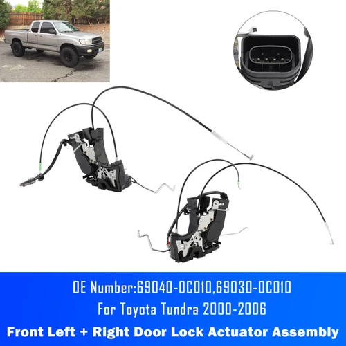 2000-2006 Toyota Tundra Front Left + Right Door Lock Actuator Assembly 69040-0C010 69030-0C010 Generic