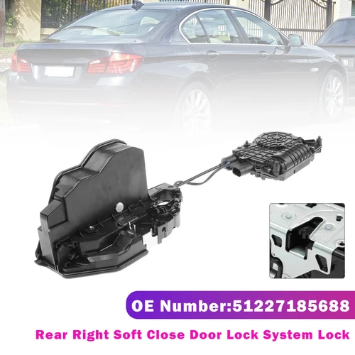 Rear Right Soft Close Door Lock 51227185688 For BMW 5 F10 F11 7 Series F01 F02