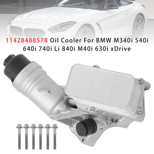 BMW M340i 540i 640i 740i Li 840i M40i 630i xDrive Oil Cooler 11428488578 Generic