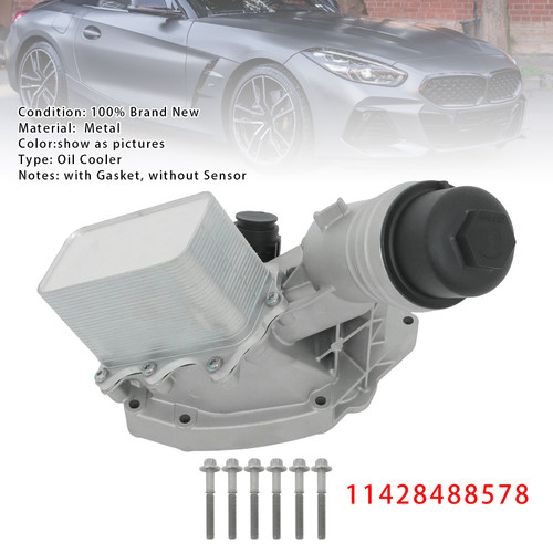 BMW M340i 540i 640i 740i Li 840i M40i 630i xDrive Oil Cooler 11428488578 Generic