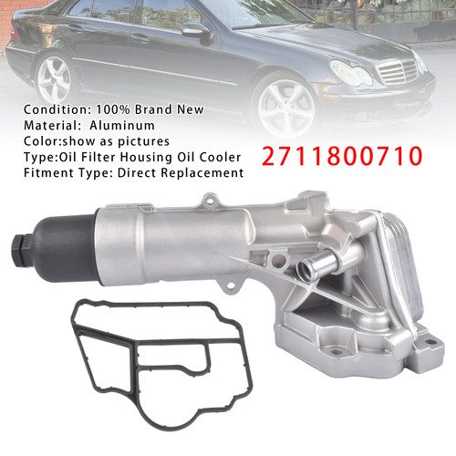 2003-2005 Mercedes-Benz C230 W203 C203 1.8L L4 Engine Oil Filter Housing 2711800710 Generic