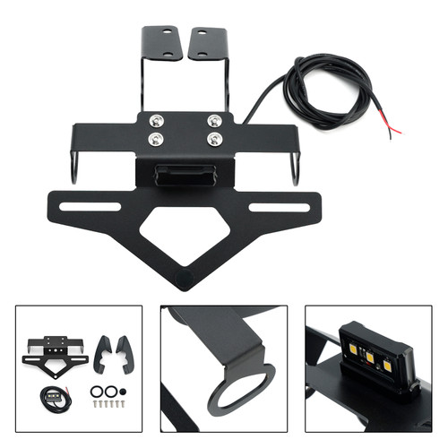 2025-2026 Yamaha MT-07 License Plate Holder Frame Bracket Black Generic