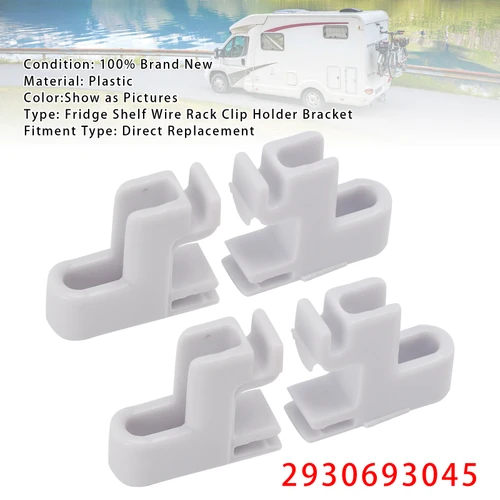 4PCS Fridge Shelf Wire Rack Clip Holder Bracket 2930693045 For Dometic Rv