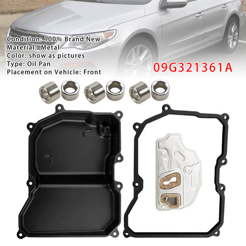 2006-2009 VOLKSWAGEN RABBIT Transmission Oil Pan W/ Filter & Gasket & Fixed Ring 09G321361A Generic