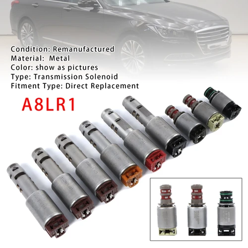 2011-2016 Hyundai Genesis 9PCS A8LR1 Transmission Solenoid Valve Kit Generic
