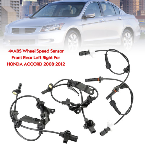 2008-2012 HONDA ACCORD 4×ABS Wheel Speed Sensor Front Rear Left Right Generic