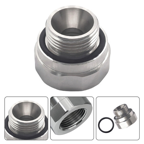 Thread Size Oil Drain Valve Adapter Silver A-211 27mm-2.0