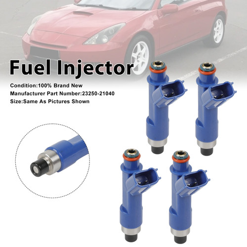 2003-2014 Toyota Celica Corolla Matrix 1.8L L4 4Pcs Fuel Injector 23250-21040 Generic