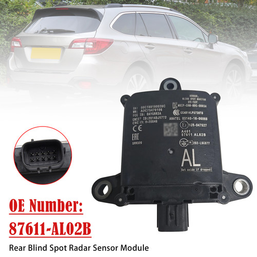 2018-2019 Subaru Outback Rear Blind Spot Radar Sensor Module 87611-AL02B Generic