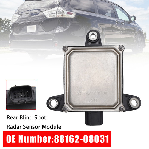 2018-2020 Toyota Sienna Rear Blind Spot Radar Sensor Module 88162-08031 Generic