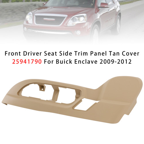 2009 Chevrolet Traverse Front Driver Seat Side Trim Panel Tan Cover 25941790 Generic