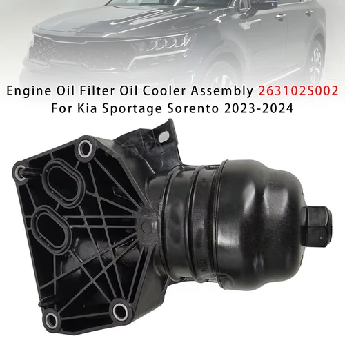 2023-2024 Kia Sportage Sorento 2.5L Engine Oil Filter Oil Cooler Assembly 263102S002 Generic