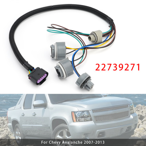 2007-2013 Chevy Avalanche Tail Light Wiring Harness Left or Right 22739271 Generic