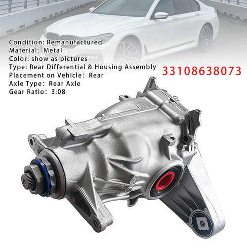 BMW G11 G12 G32 740i 640iX Rear Axle Drive Differential Diff Carrier 3.08 33108638073 Generic