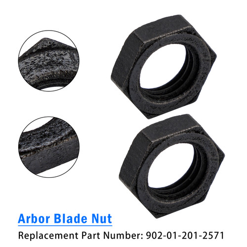 2PCS For Delta Unisaw Arbor Blade Nut Right Hand Thread For Left 902-01-201-2571