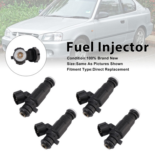 2000-2005 Hyundai Accent Elantra Getz 4Pcs Fuel Injector 835310-22600 Generic
