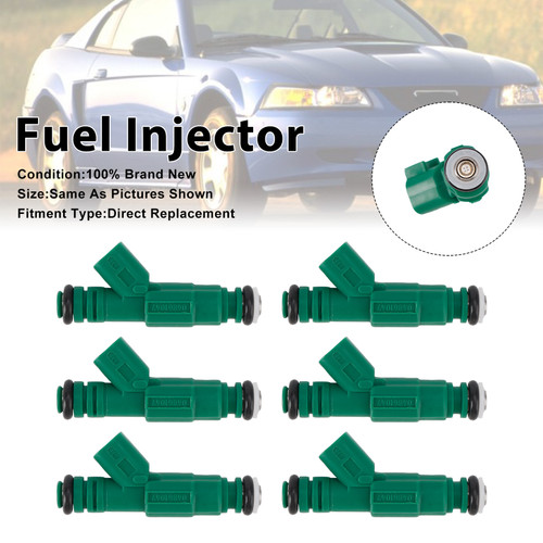 1999-2004 Jeep Cherokee Grand Cherokee Wrangler Liberty 6Pcs Fuel Injector 0280155789 Generic