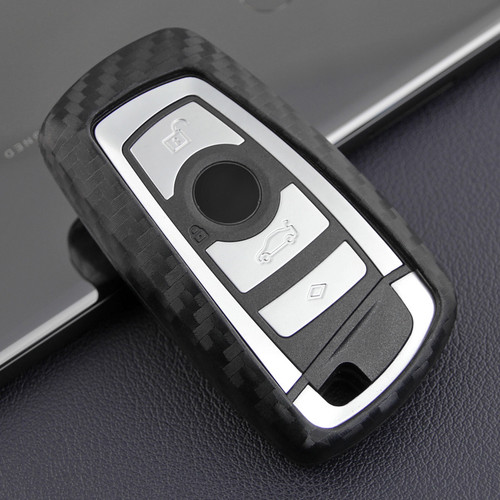 2011-2018 BMW X3 X4 Leather Silicone Car Key Case Cover With Buckle Generic