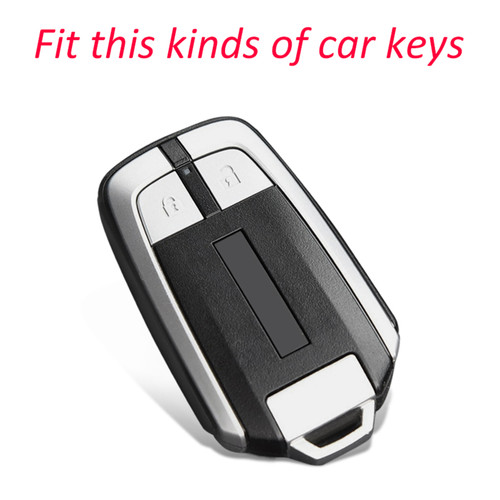 2017-2019 Isuzu D-Max MU-X Leather Silicone Car Key Case Cover With Buckle Generic