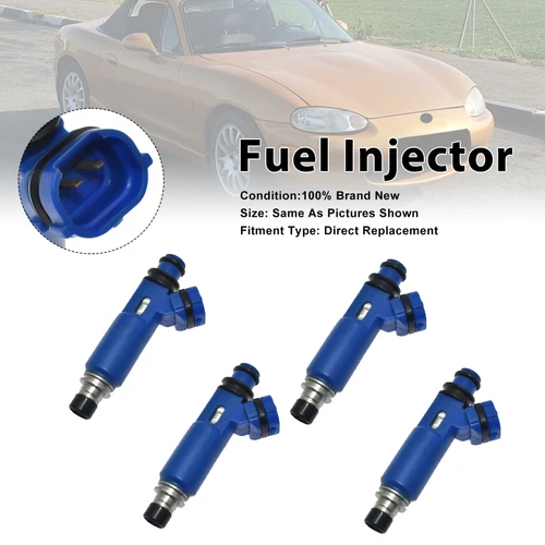 1998-2005 Mazda MX-5 II 4Pcs Fuel Injector 195500-3030 Generic