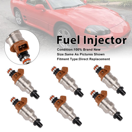 1991-1996 Dodge Stealth R/T Turbo 3.0L 6Pcs Fuel Injector Generic