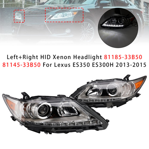 Left+Right Hid Xenon Headlight 81185-33B50 For Lexus Es350 Es300H 2013-2015