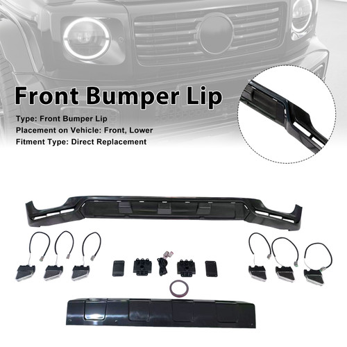 Front Bumper Diffuser Lip Fit Mercedes Benz G-Class W465 G450 G500 2025+ PP