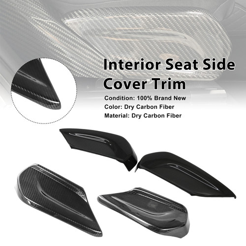 Carbon Fiber Seat Side Panel Cover Trim Fit Mercedes Benz W464 W465 2019-2026