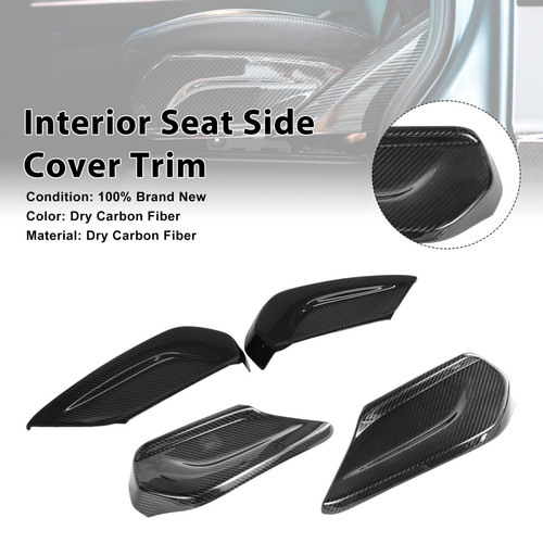 Carbon Fiber Seat Side Panel Cover Trim Fit Mercedes Benz W464 W465 2019-2026