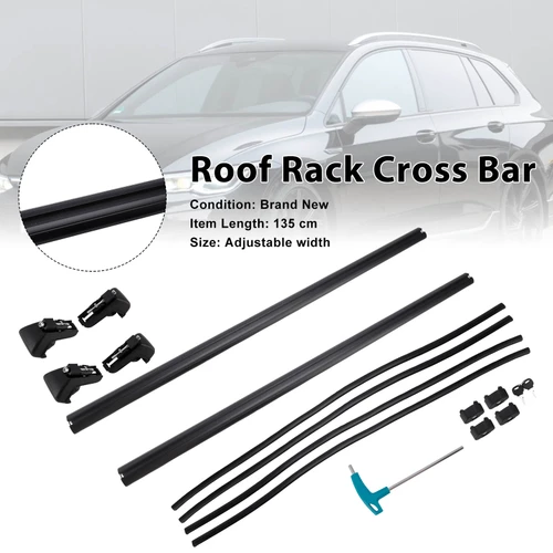 135CM Universal Aluminium Car Roof Rack Luggage Carrier Cross Bar Rail Lockable