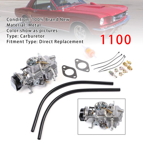 Carburetor 1100 For 170 Ford /200 Ford 6 Cyl 1965-1969 For Mustang 3.3L