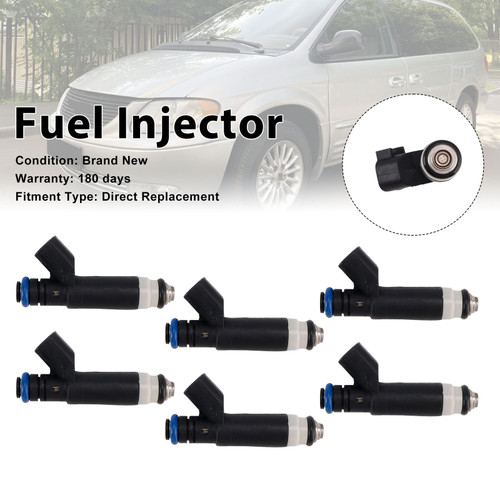 6Pcs Fuel Injector For Dodge Grand Caravan 3.8L V6 2003-2004 04861238AB