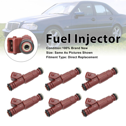 6Pcs Fuel Injector For Mercedes-Benz C280 1997 E320 1994-1997 0280155757