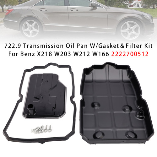 722.9 Transmission Oil Pan W/Gasket＆Filter Kit For Benz X218 W203 W212 W166