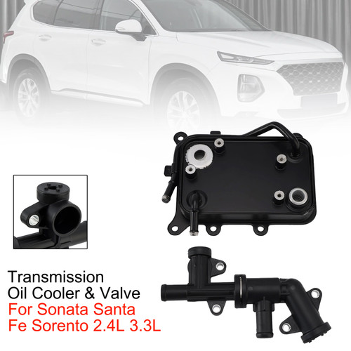 Transmission Oil Cooler & Valve For Sonata Santa Fe Sorento 2.4L 3.3L
