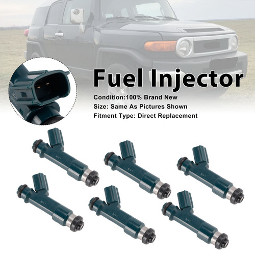 6Pcs Fuel Injector For Toyota 4Runner 2003-09 Tacoma 2005-2015 23250-0P030