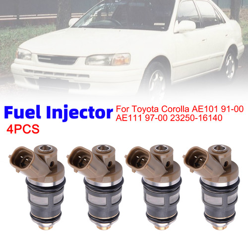 4Pcs Fuel Injector For Toyota Corolla AE101 91-00 AE111 97-00 23250-16140