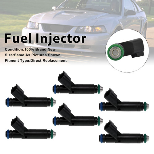 6Pcs Fuel Injector For Ford Mustang 2001-04 Ranger 2001-2003 1F2Z9F593BA