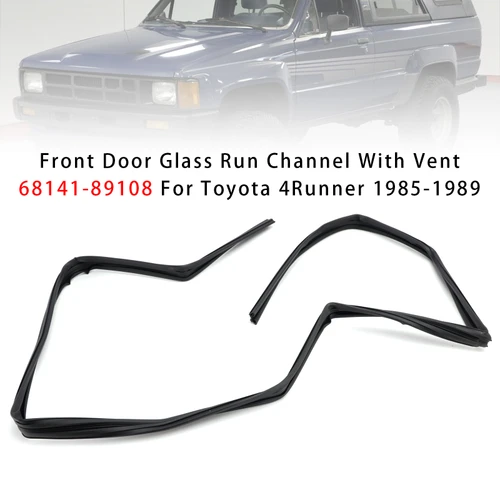 Front Door Glass Run Channel With Vent 68141-89108 For Toyota 4Runner 1985-1989